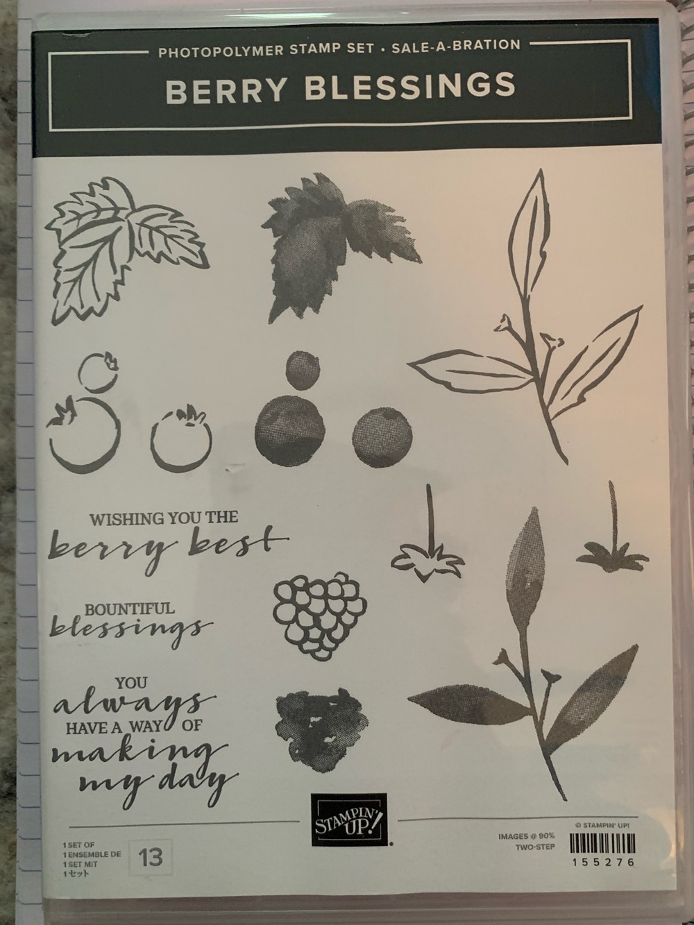 Stampin' Up! Berry Blessings Stamp Set - 1 stamp used once